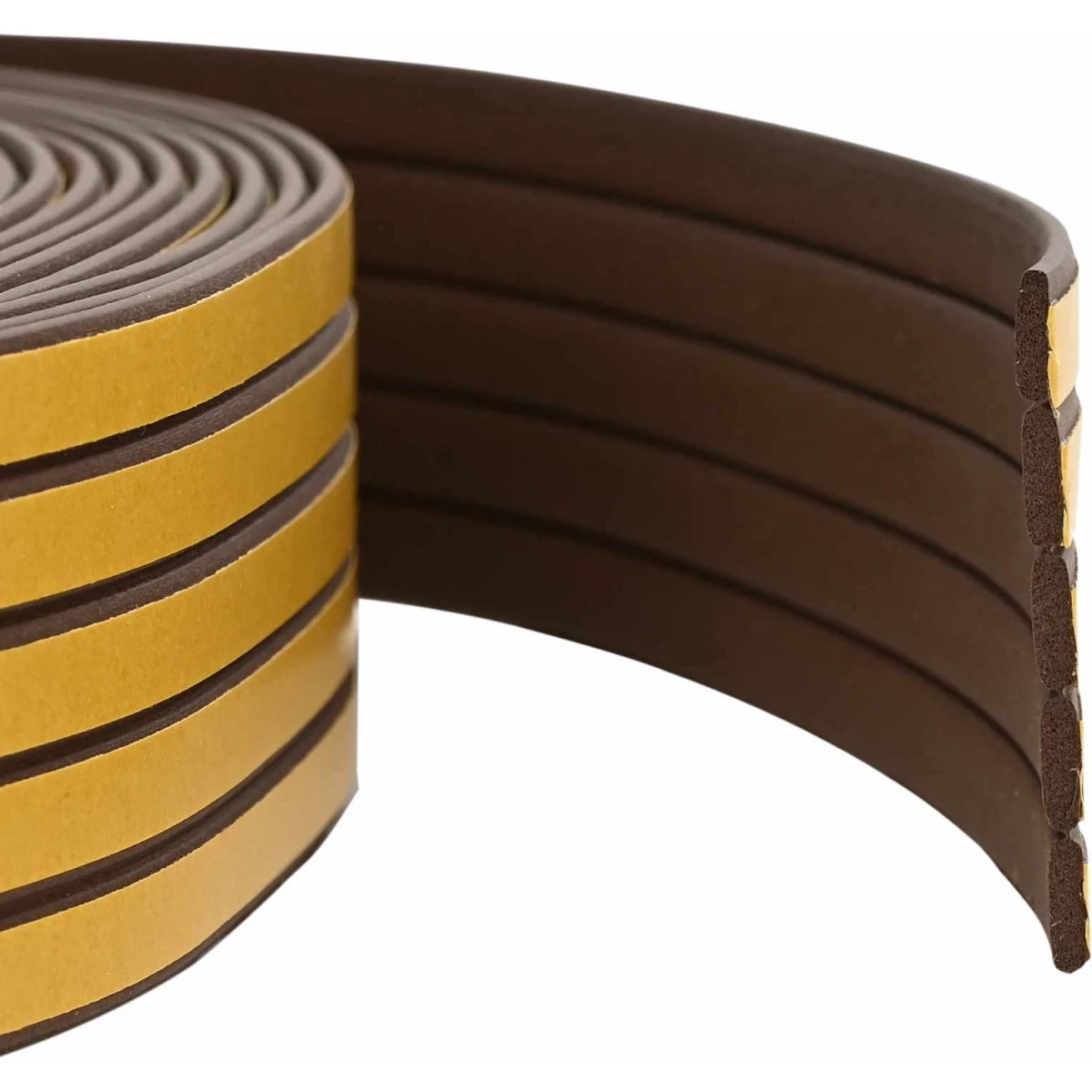 vidaXL Selvklæbende vindues tætningsbånd Brun 9 x 3 mm 25 m