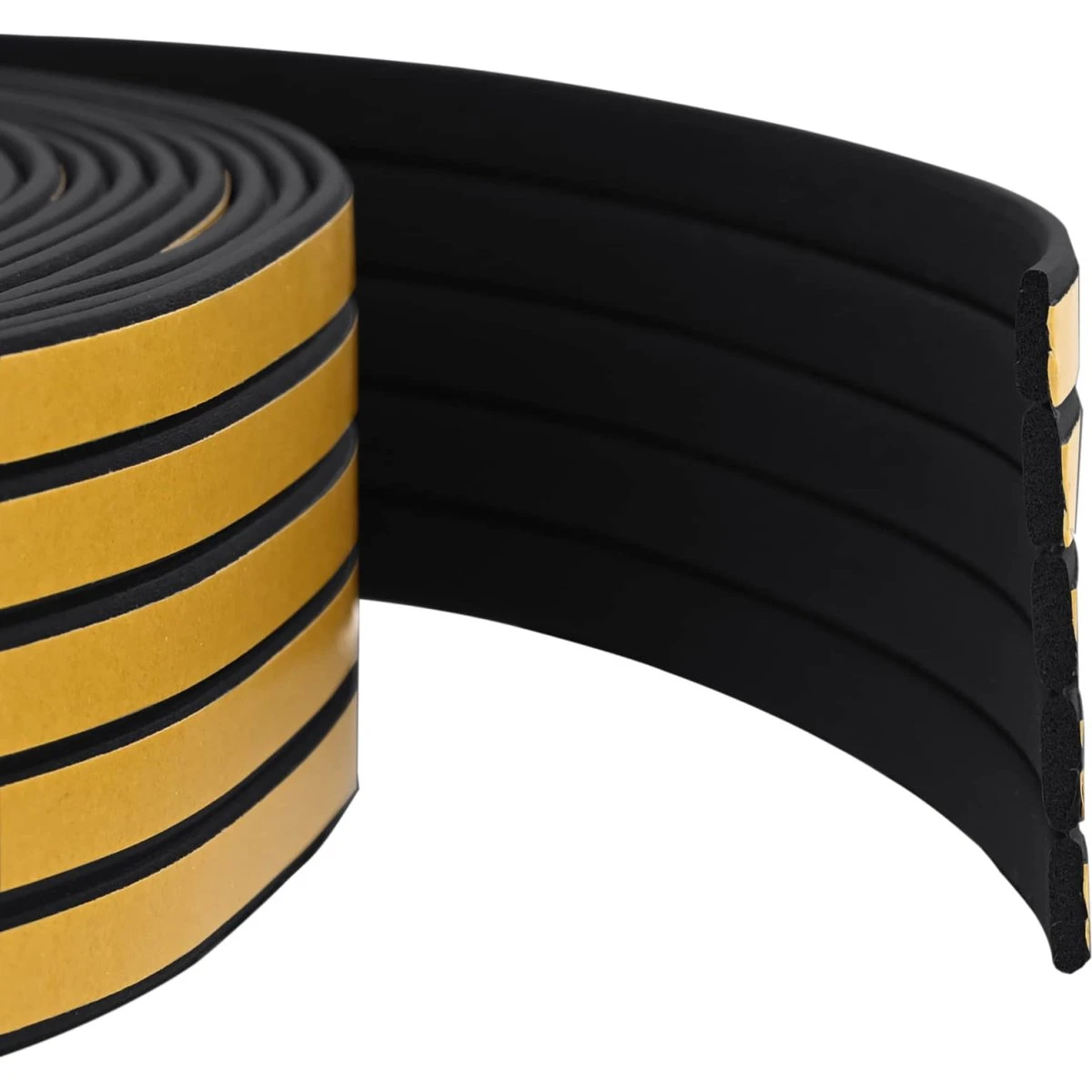 vidaXL Selvklæbende Vinduesforsegling Sort 8 x 2 mm 25 m EPDM-skum