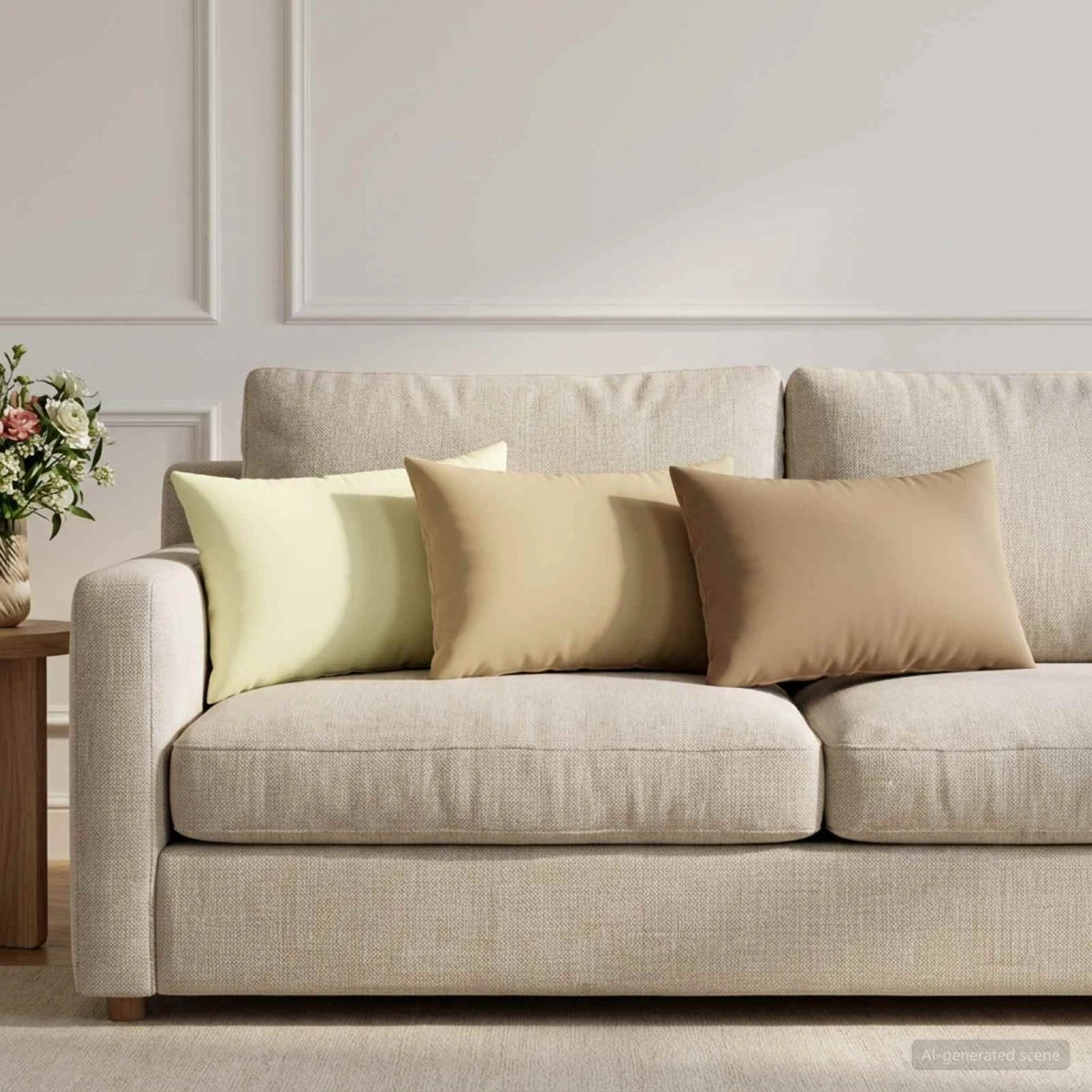 vidaXL HEERLEN Pudebetræk 2 stk. Beige 40 x 60 cm
