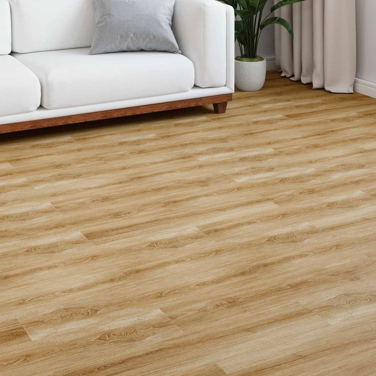 vidaXL Laminatgulv Landbrun 101 x 20 x 0,8 cm - 5 stk.