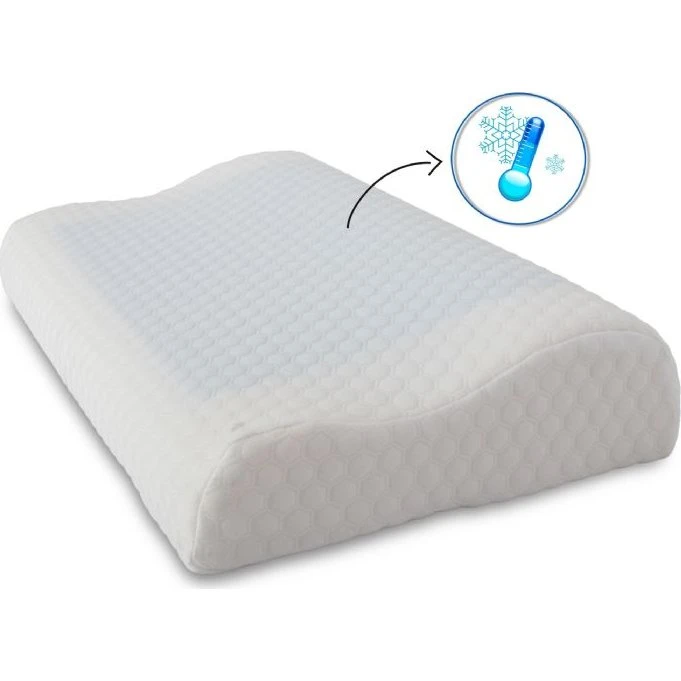 Zen Sleep Memoryskum nakkepude med kølende gel (50x30x10/7)