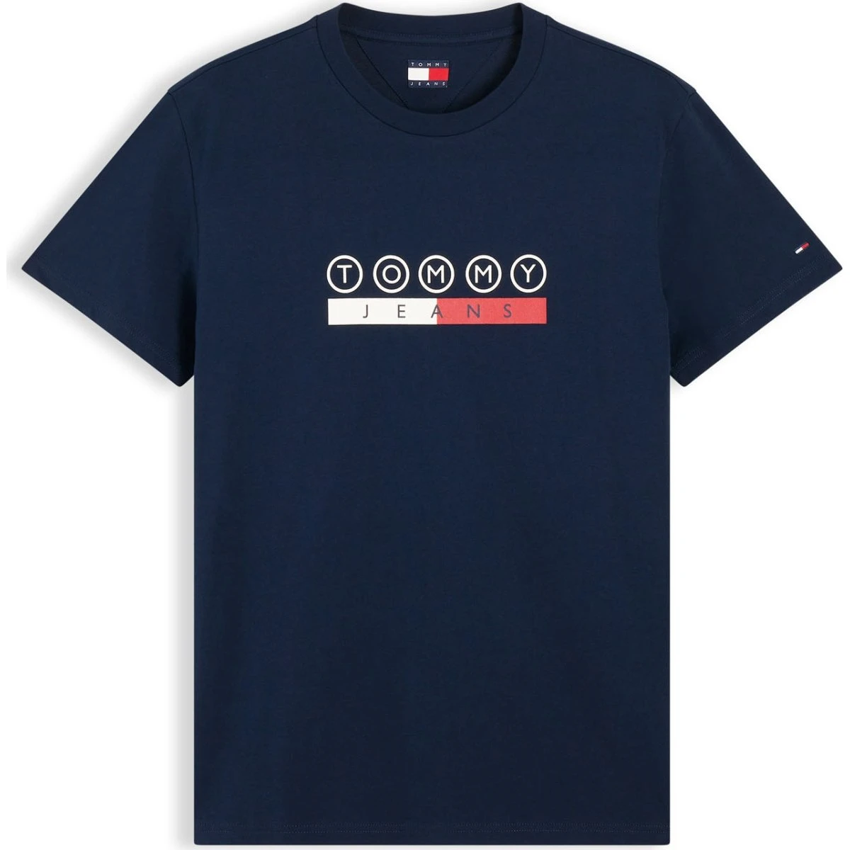 Tommy Jeans DNA PLAY T-shirt i navy, rød og hvid