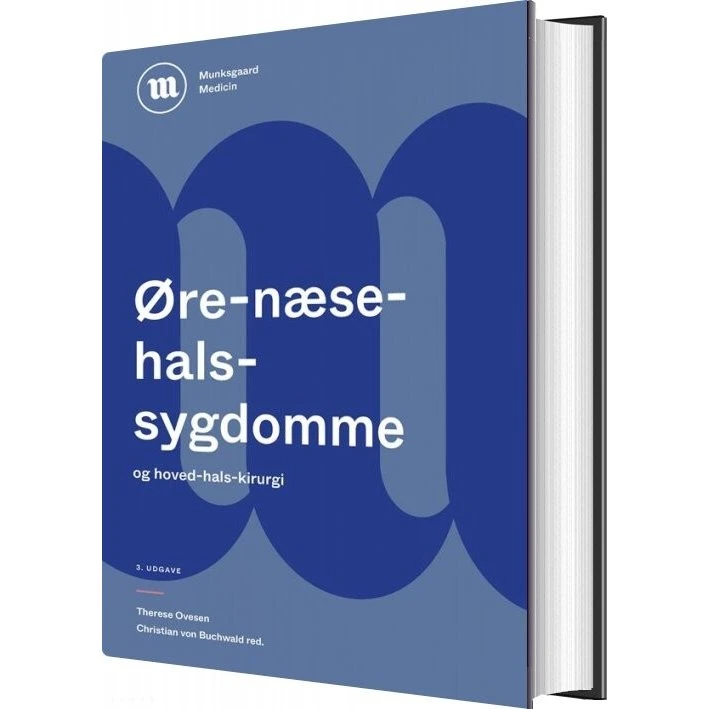 Lærebog i øre-næse-hals-sygdomme – Ovesen (Gyldendal, indbundet)