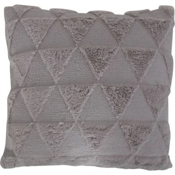 Borg Living pyntepude 45x45 cm - grå med trekantmønster