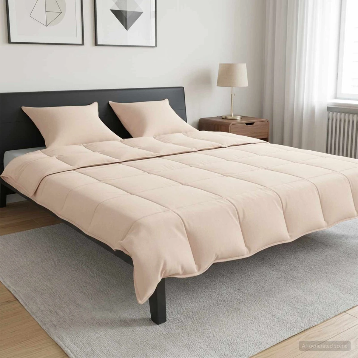 vidaXL Dyne Sæt 2 stk. 260 x 220 cm med Kapokfyld - Beige