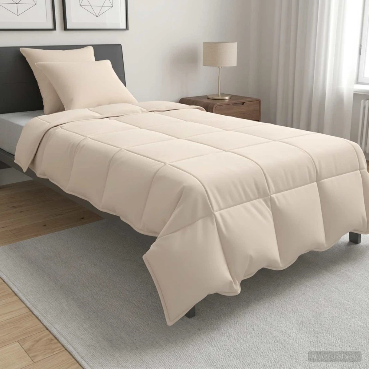vidaXL Dyne Sæt 2 stk. 155 x 220 cm med Kapokfyld - Beige