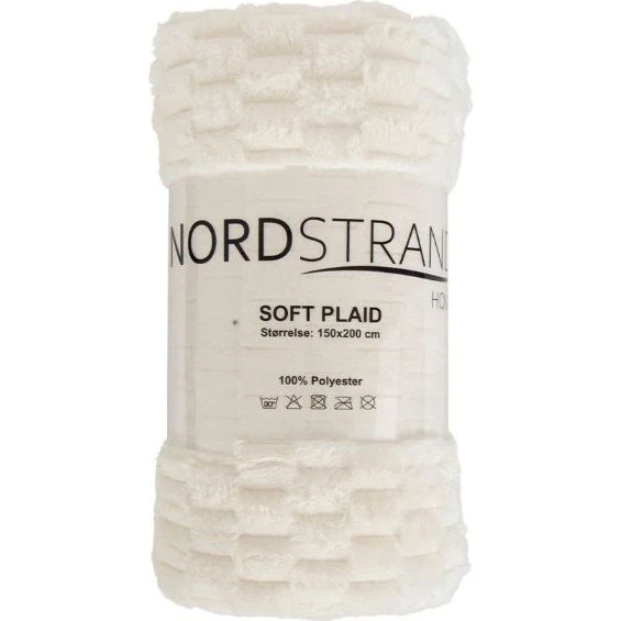 Fleece tæppe vaffelstruktur 150x200 cm – Nordstrand Home