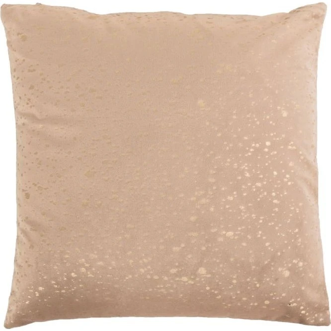 Borg Living pyntepude 45x45 cm – beige med guld print