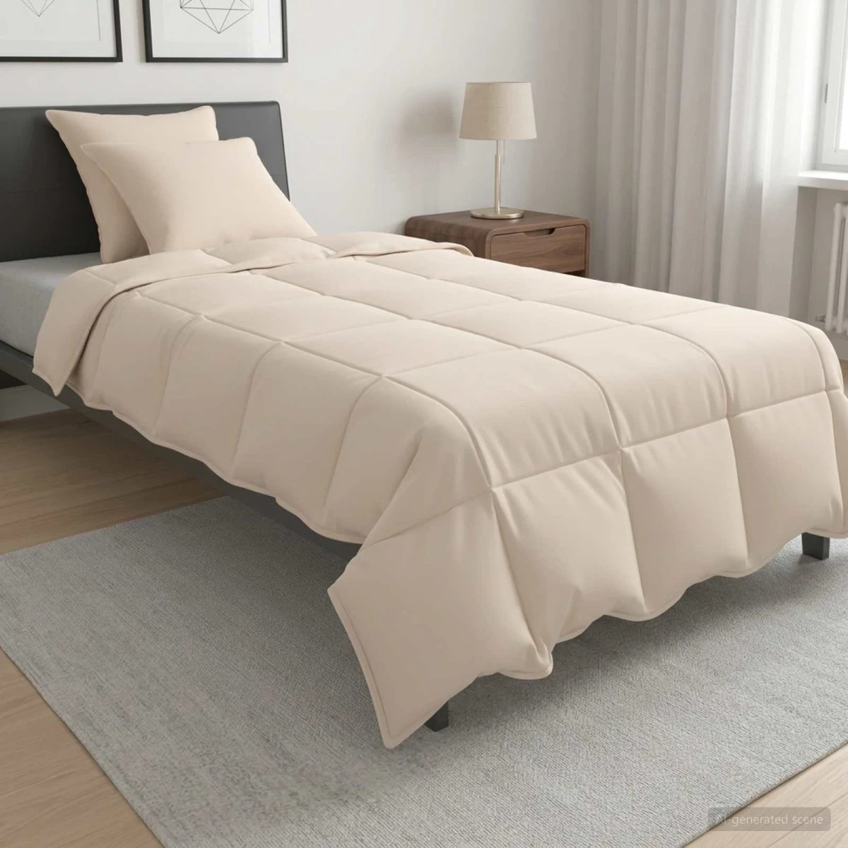 vidaXL Dynesæt 2 stk. 140x220 cm med Kapokfiber - Beige