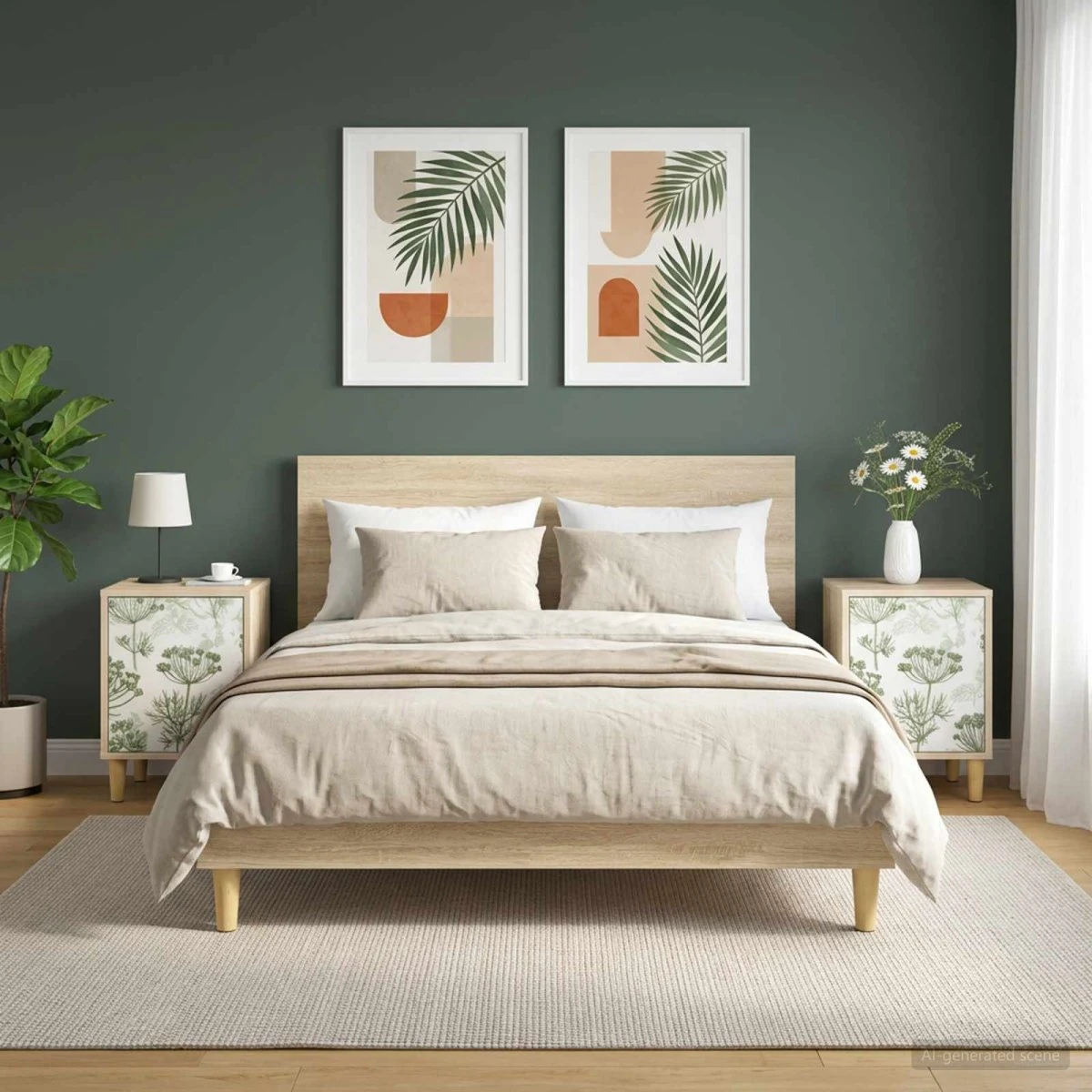 vidaXL Gotha Sengeborde 2 stk. - Sonoma-eg - 36 x 33 x 50 cm