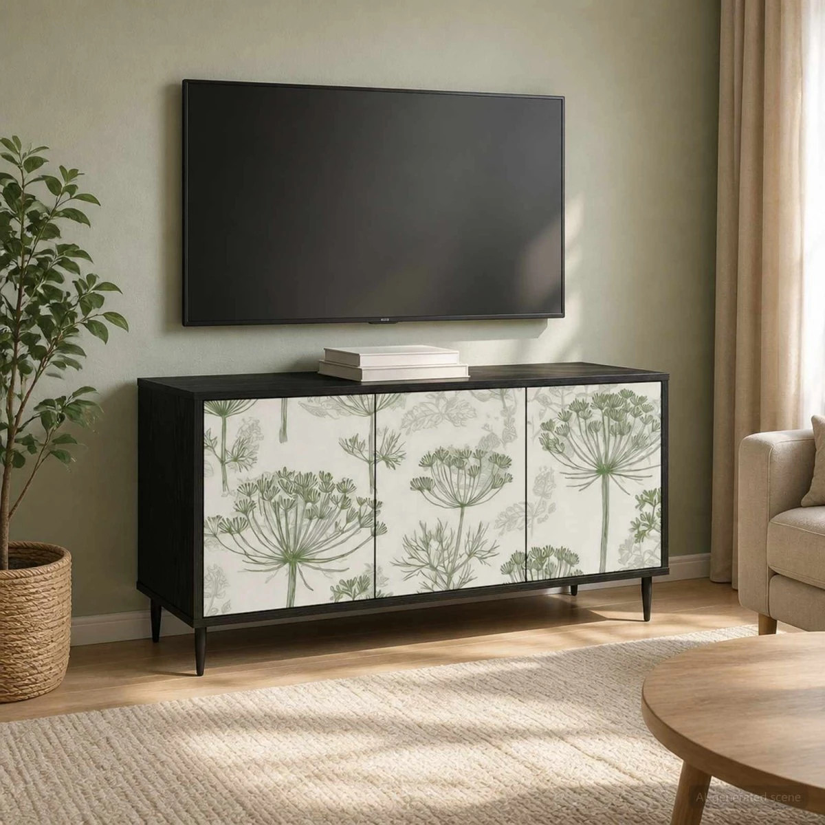 vidaXL GOTHA TV-skab 102 x 33 x 51 cm - Sort Eg
