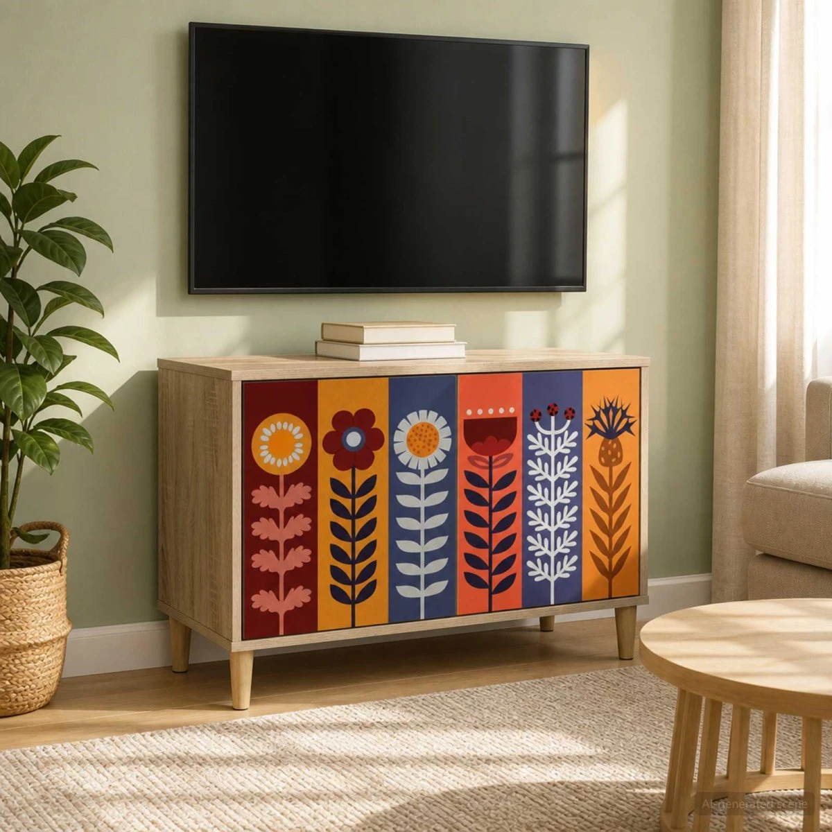 vidaXL ESSEN TV-skab 69x33x50 cm - Sonoma-eg