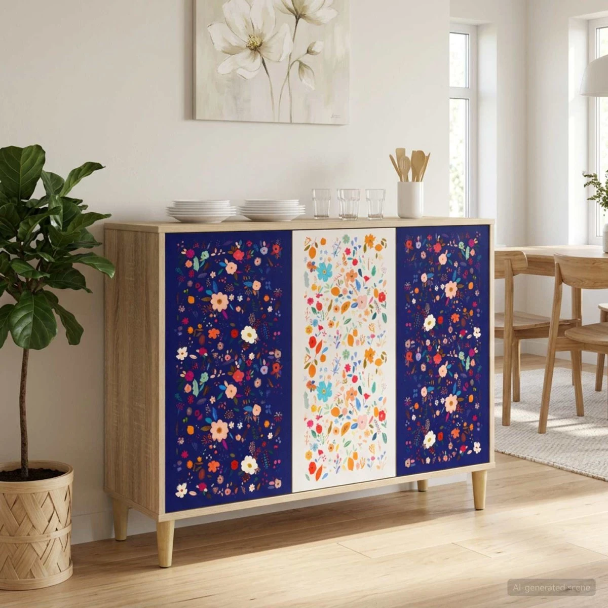 vidaXL Sideboard MAINZ Sonoma-eg 102 x 33 x 75 cm