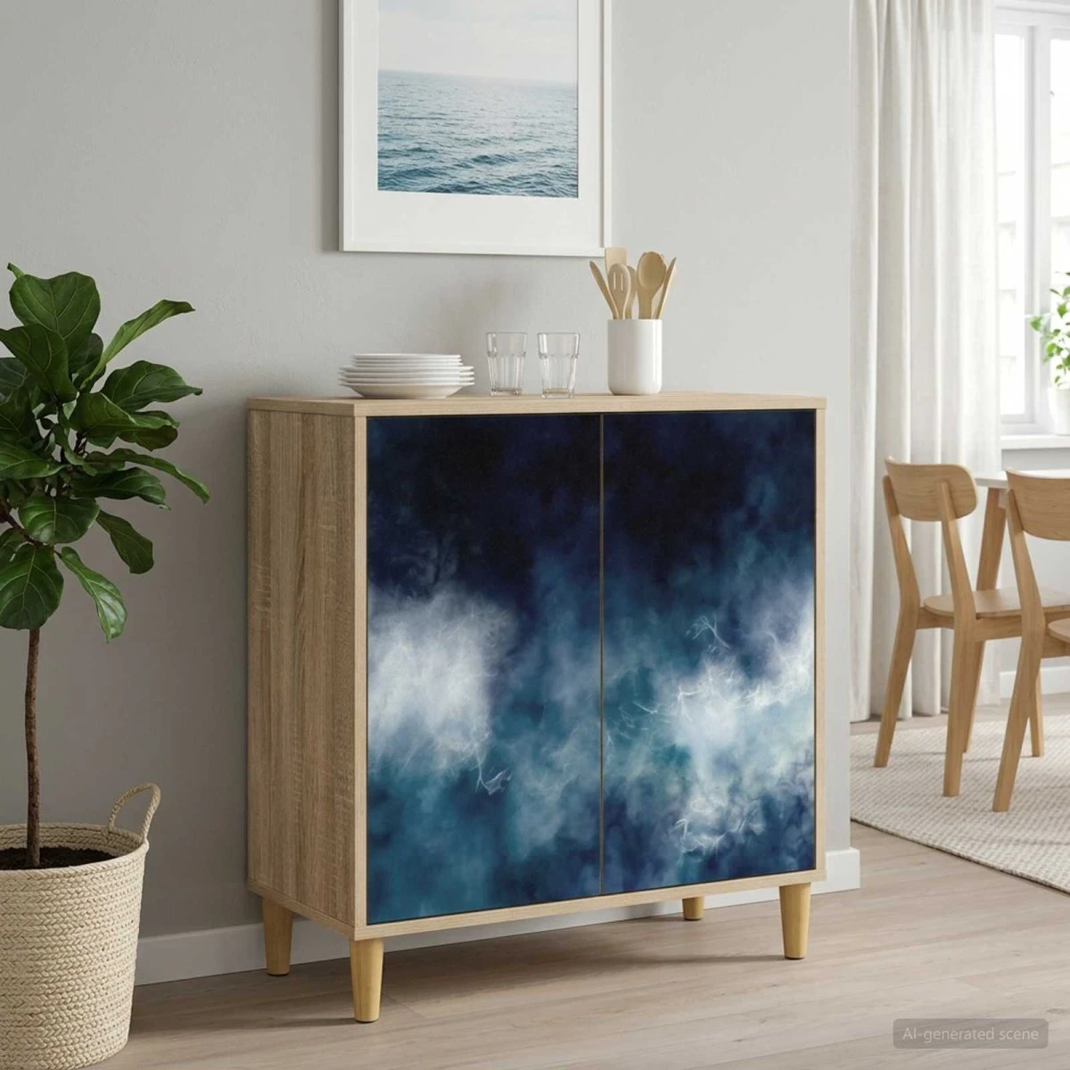 vidaXL Sideboard RAALTE Sonoma-eg 69 x 33 x 75 cm