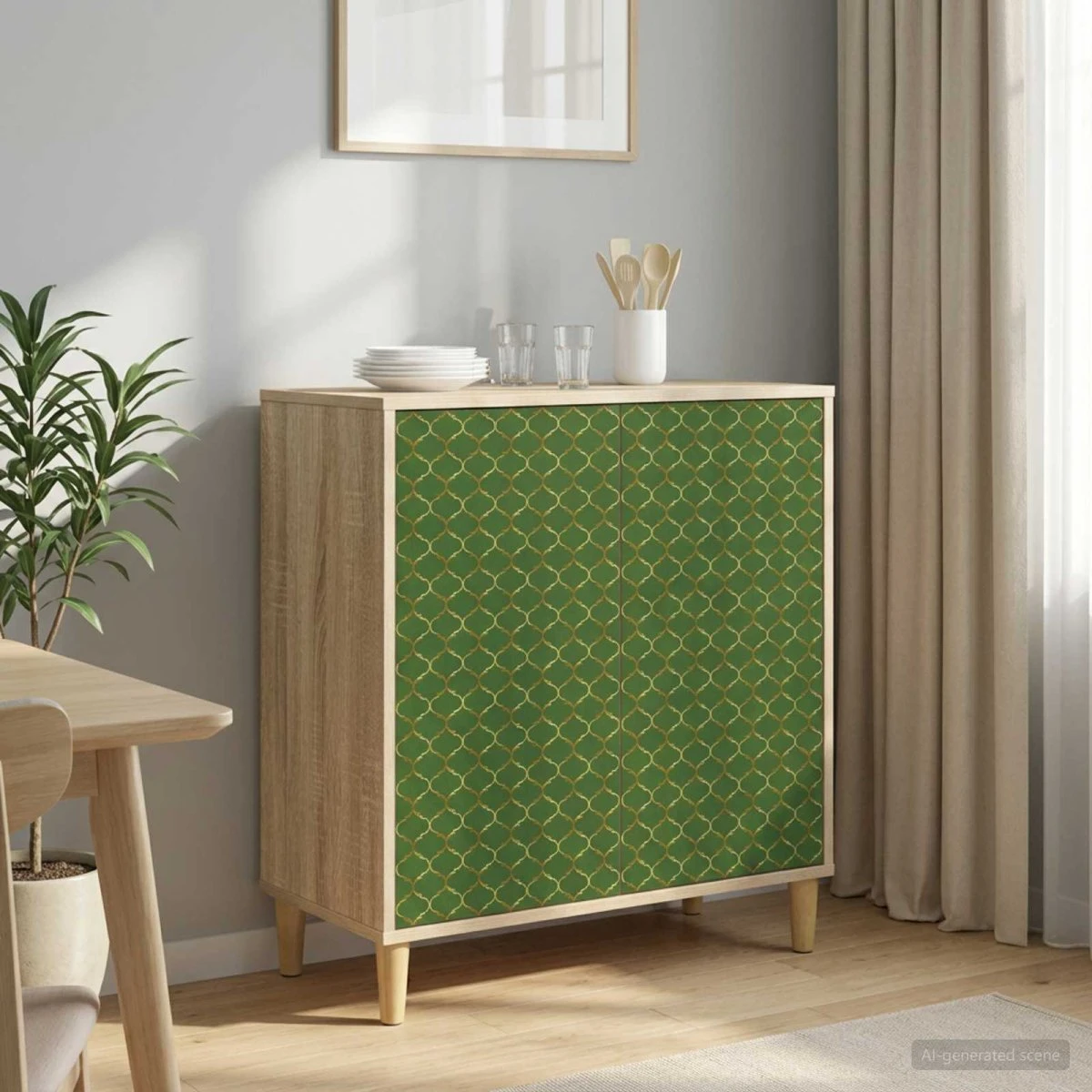 vidaXL GELEEN Sideboard i Sonoma-eg, 69 x 33 x 75 cm