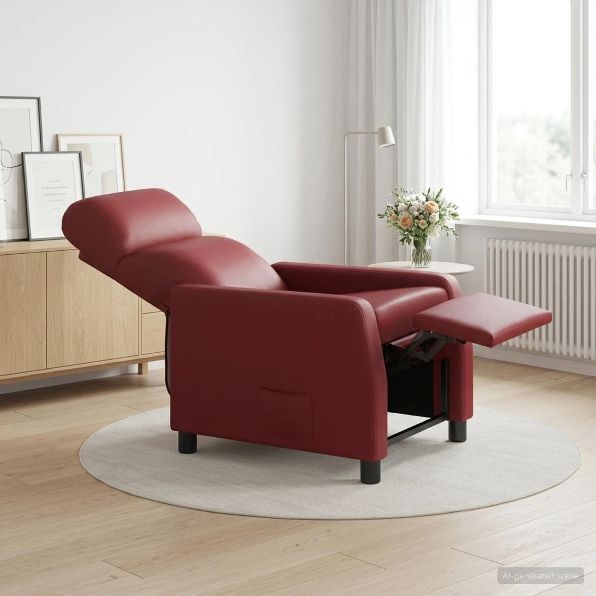 vidaXL Recliner Vinrød Kunstlæder