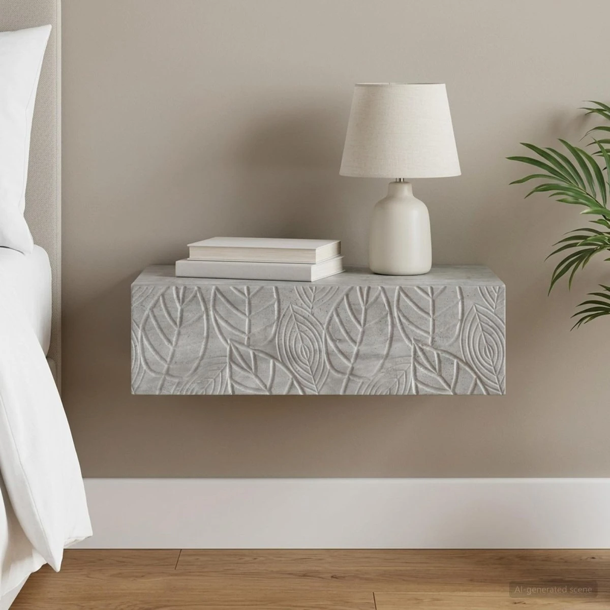 vidaXL Væghængt Sideskab 59x34,5x17 cm - Betongrå