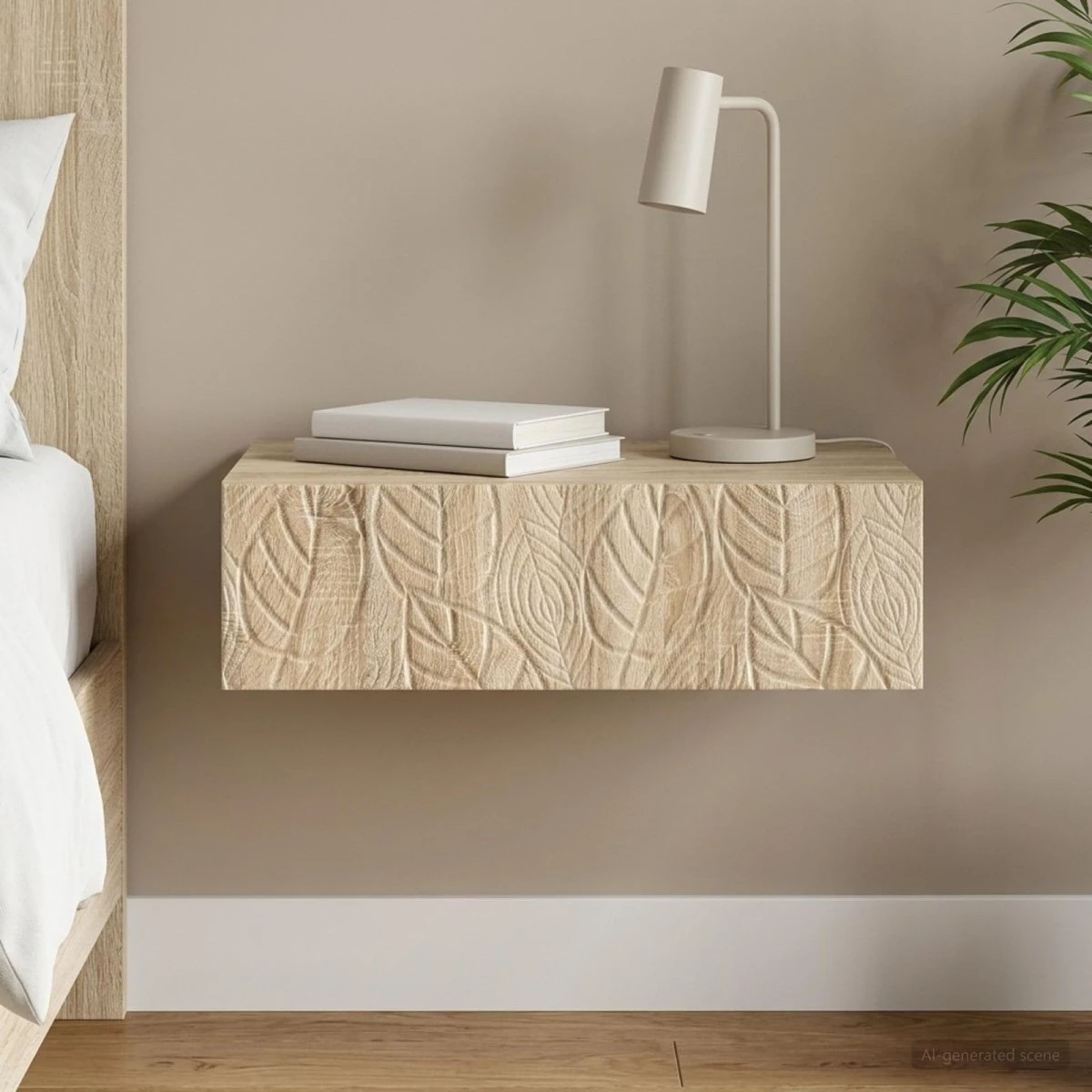 vidaXL Væghængt Sideskab 59x34,5x17 cm - Sonoma-eg