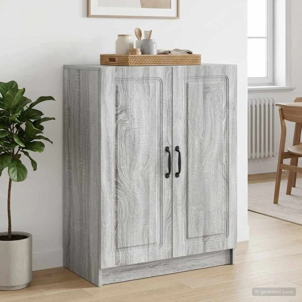 vidaXL Sideboard Grå Sonoma-eg 66 x 34,5 x 87 cm