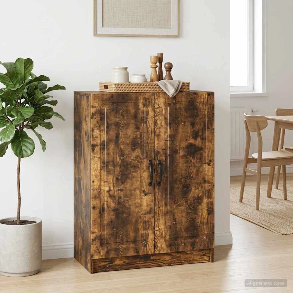 vidaXL Sideboard i røget eg, 66 x 34,5 x 87 cm