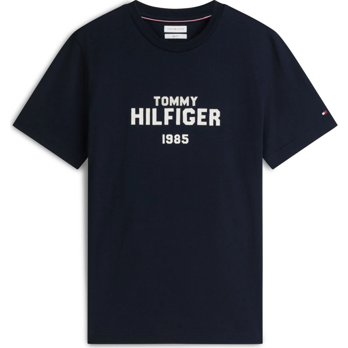 Tommy Hilfiger Brand Love Stack Tee - Navy/Hvid