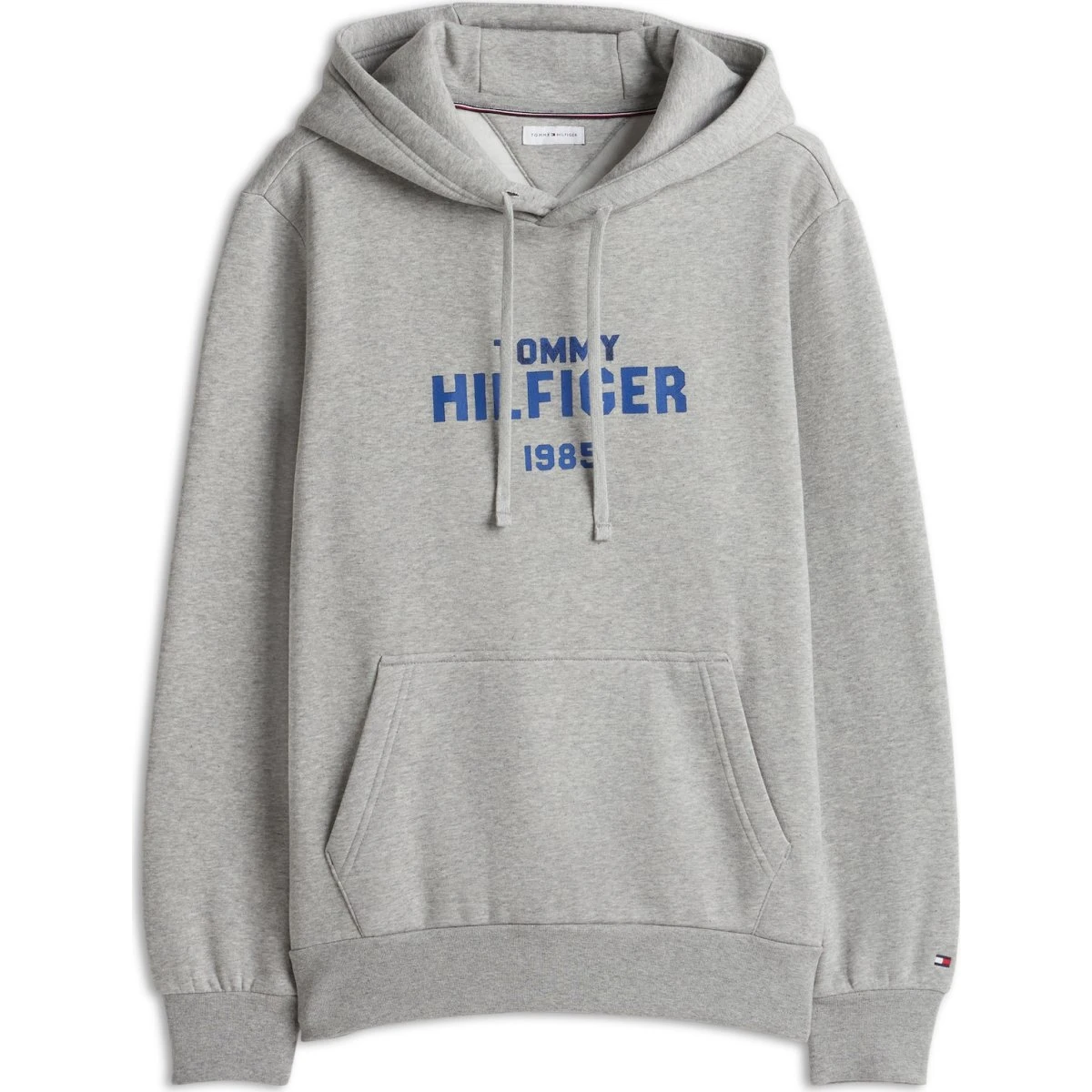 Tommy Hilfiger Stack Fleece Hoodie - Blå/Grå-meleret
