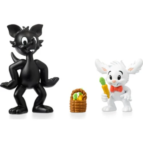 Micki Legetøj Bamse Figursæt: Ulven & Lille Skutt med gulerødder