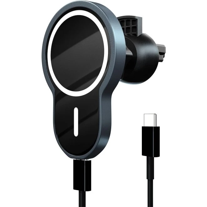 Wave magnetisk Qi-ladestander til bilen, sort