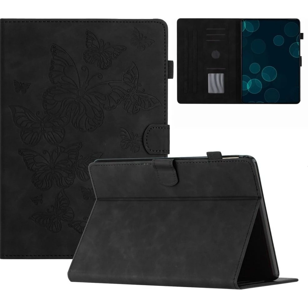 Amazon Kindle 11th Gen Etui med Sommerfuglemønster - Sort