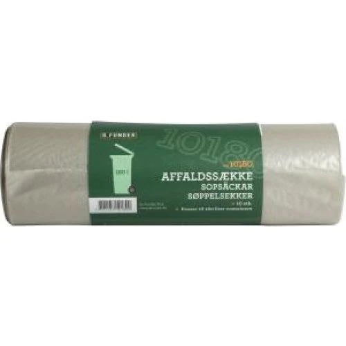 G.Funder Affaldssække til 180L Container, 10 stk, Klar