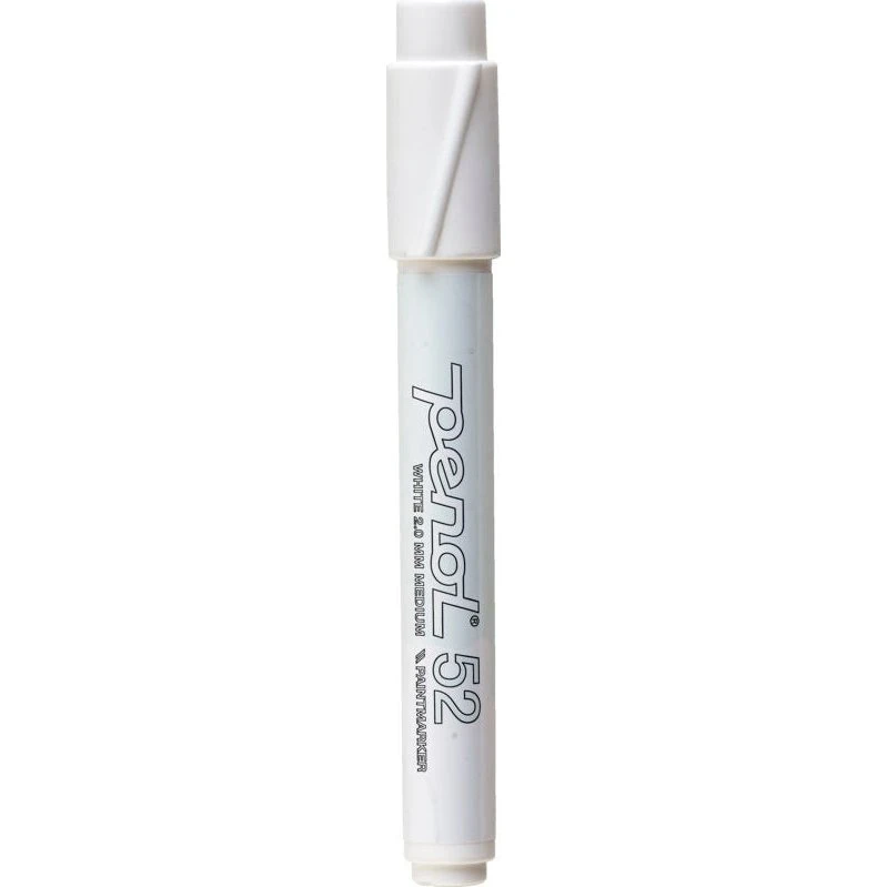 Penol 52 Paintmarker - Hvid, 2,0 mm rund spids
