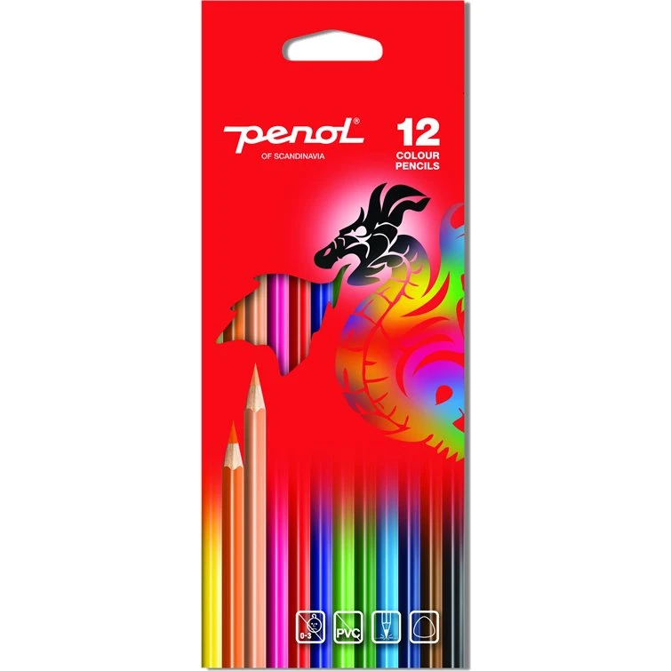 Penol Farveblyanter x12