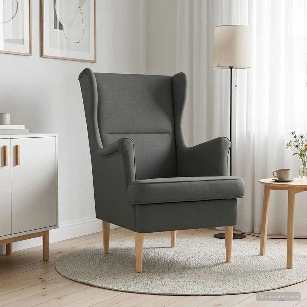 vidaXL Lænestol i mørkegråt stof - 65 x 79 x 100 cm