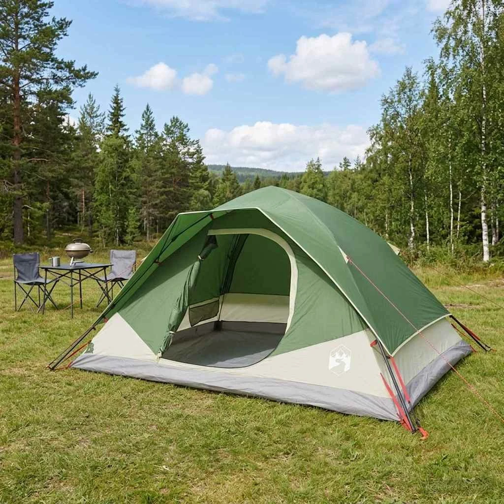 vidaXL Instanttelt Grøn 305 x 215 x 140 cm Polyester og Stål