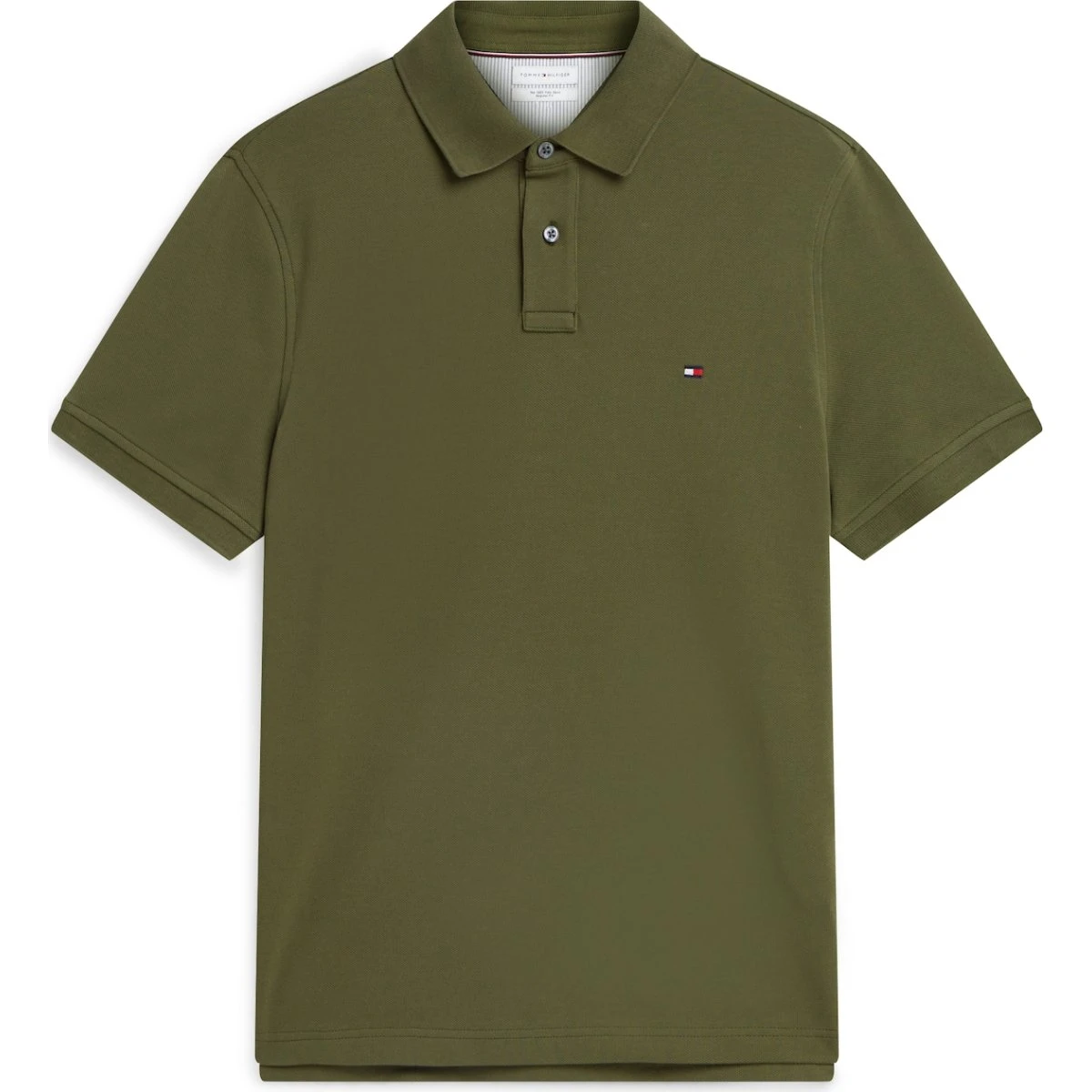 Tommy Hilfiger Core 1985 Polo i oliven - Økologisk bomuld
