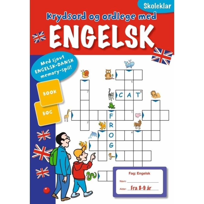Krydsord og ordlege på engelsk – Hæfte med 250+ ord