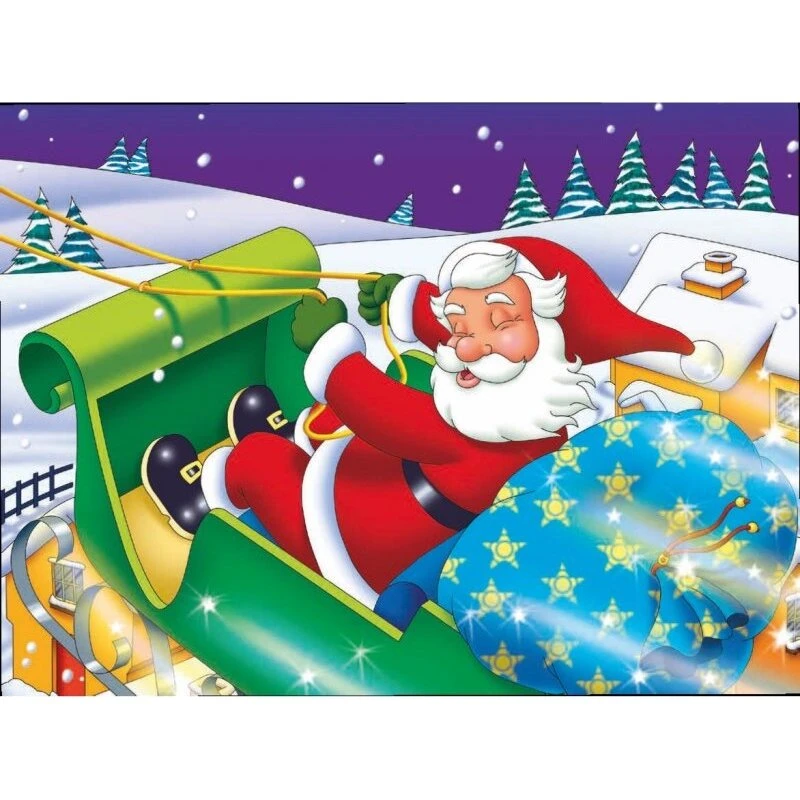 Julemandens Kanetur – Pop-up julebog (Hardback)