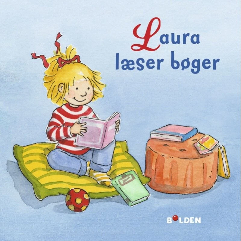 Laura læser bøger – hardback børnebog