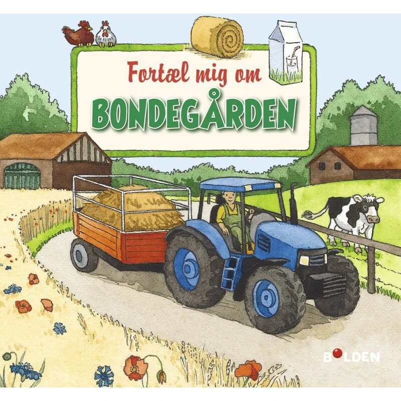 Fortæl mig om bondegården – børnebog (hardcover)