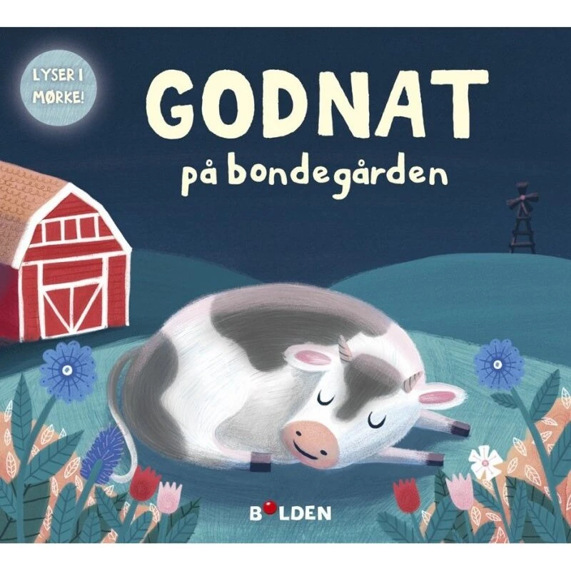 Godnat på bondegården – Børnebog (hardcover, lyser i mørke)