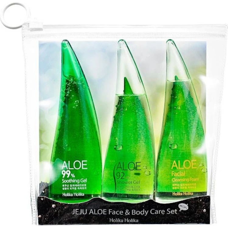 Holika Holika Jeju Aloe ansigts- og kropsplejesæt