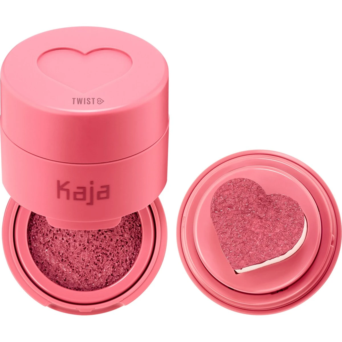 Kaja Cheeky Stamp 02 Saucy - Flydende Blush med Hjerte-stempel