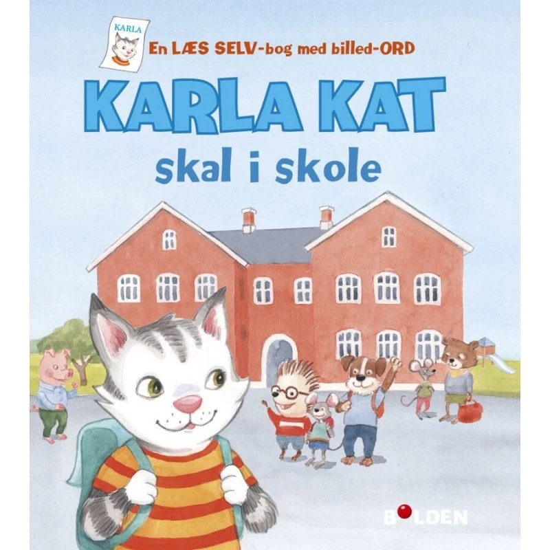 Karla Kat skal i skole – læs selv-bog (hardcover)