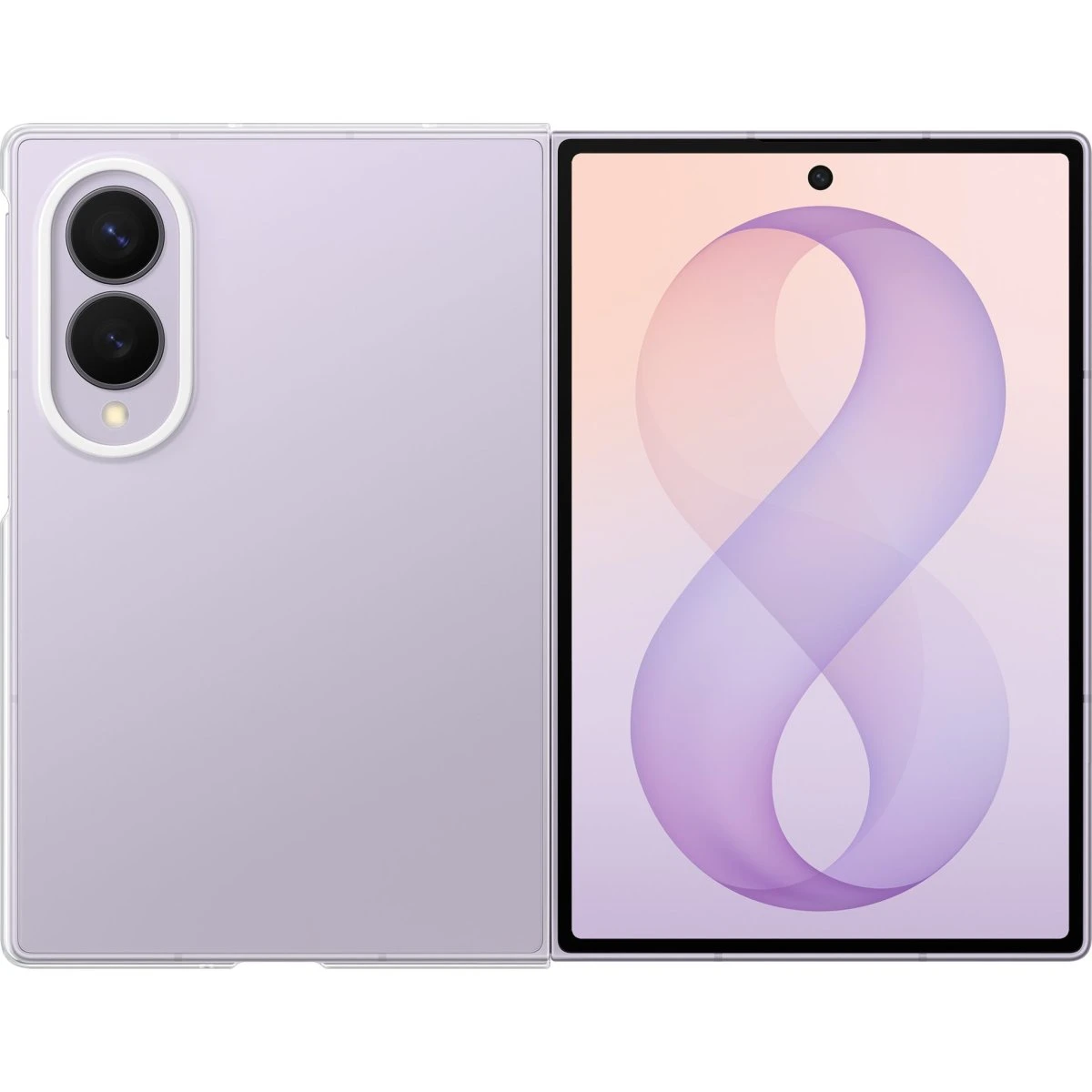 Samsung EF-QF971 Beskyttelsescover til Galaxy Z Fold8 - Gennemsigtig