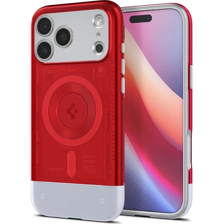 Spigen Classic C1 MagSafe Cover til iPhone 17 Pro - Ruby