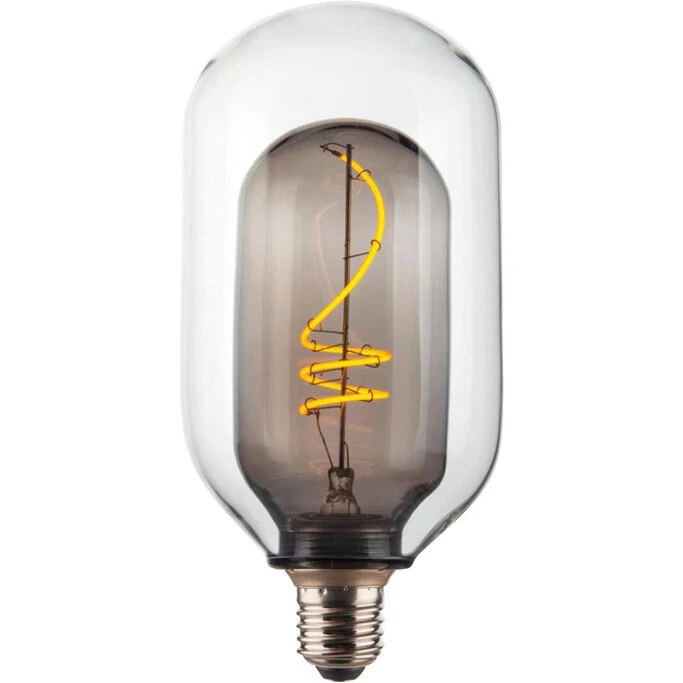 Nordlux Deco E27 T95 1800K røgfarvet dimbar 4,1W