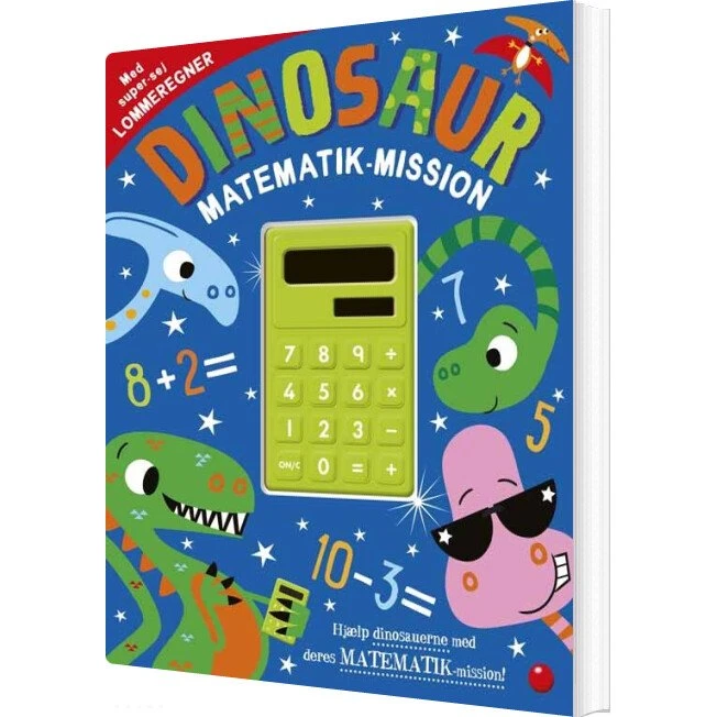 Dinosaur Matematik-mission – Bog med lommeregner
