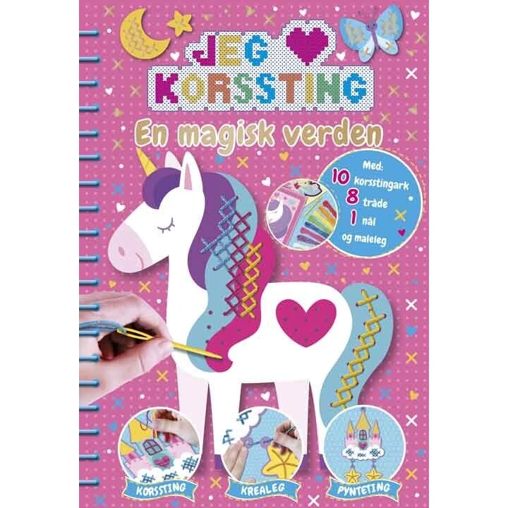 Jeg elsker korssting: En magisk verden - hobbybog