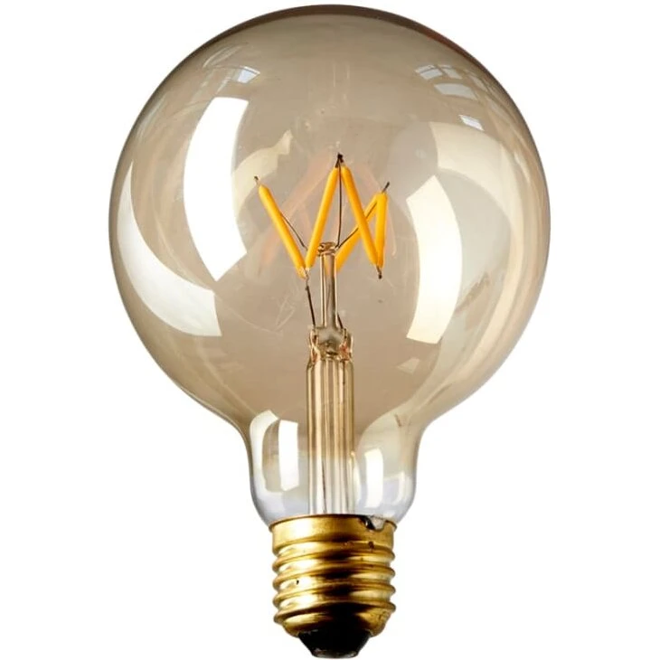 NIELSEN LIGHT LED Globepære 3W Gyldent glas Ø9,5 cm