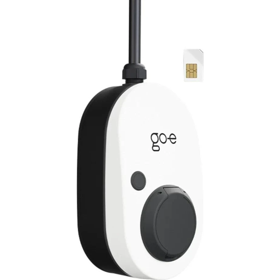 go-e Gemini 2.0 Vægoplader til Elbil - 22kW, Sort/Hvid